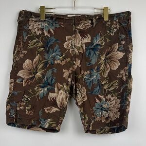 Denim & Supply Ralph Lauren Vintage Floral All Over Print Chino Shorts Size 38